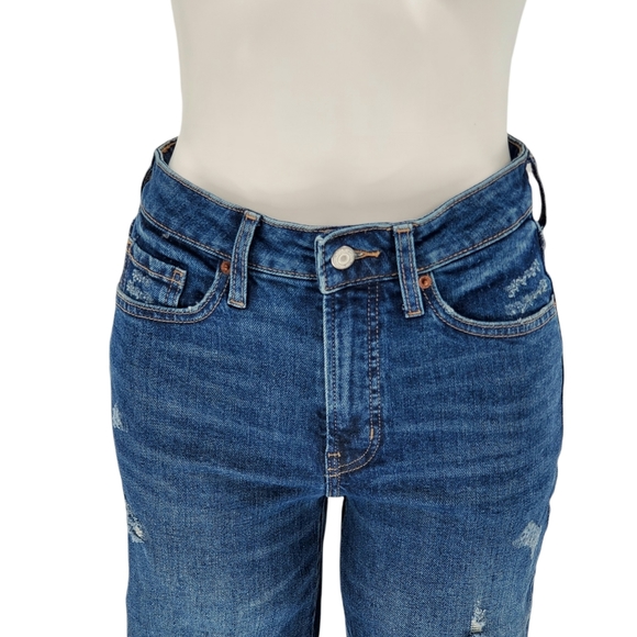 Old Navy OG Highrise Ripped Straight Jeans size 4 - Picture 3 of 8